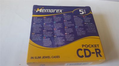 Memorex Pocket CD-r 2 x 5 Pack with Jewel Cases