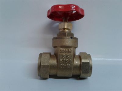 NEW WESTCO copper compression wheel head gate valve 22mm Brass BS 515401/B